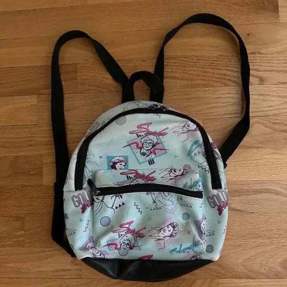 The Golden Girls Bioworld Blue Over All Front Print Mini Backpack‎  Adjustable Golden Girls blue mini backpack | Mercari main image 2